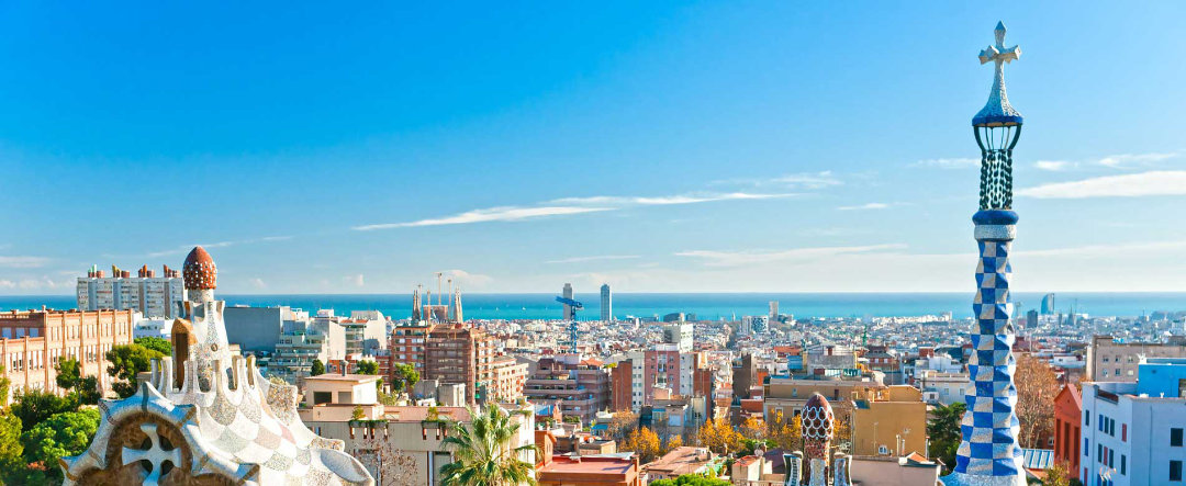 Vista panorámica desde el Parque Güell.